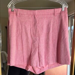 Herringbone Linen Blend Shorts